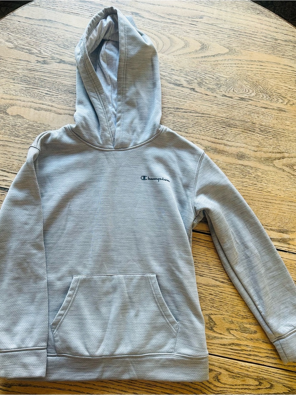 Champion Kids Light Gray Hooded Pullover